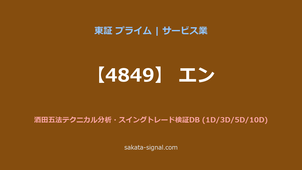 【4849】エン 酒田五法